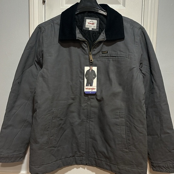 Wrangler Other - Wrangler Men's Workwear Jacket Quilted Lining Corduroy Collar GREY,Size S/M/L/XL